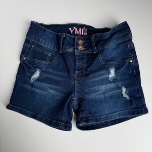 YMI Girl Blue Denim Shorts Sz 10